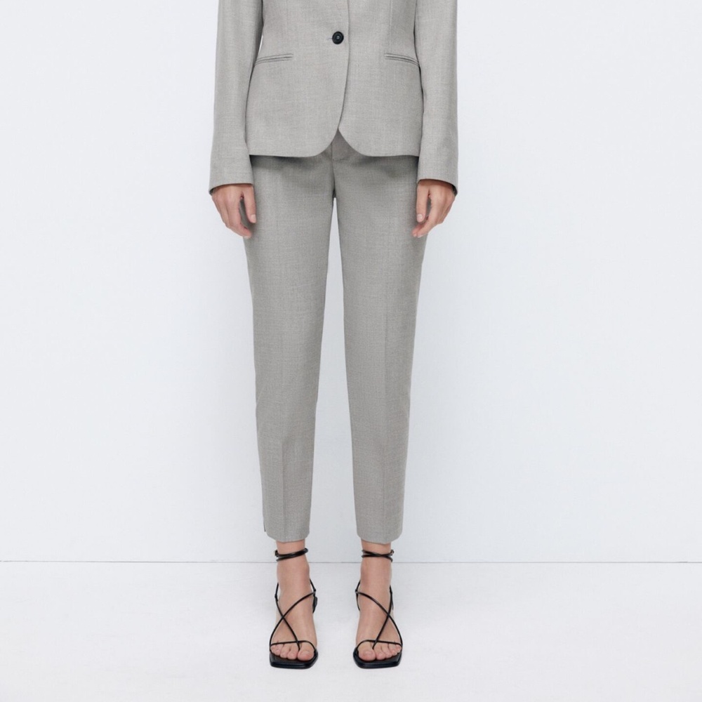 HEATHERED CIGARETTE PANTS